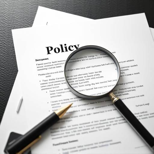 A document with a pen and a magnifying glass, representing policy updates